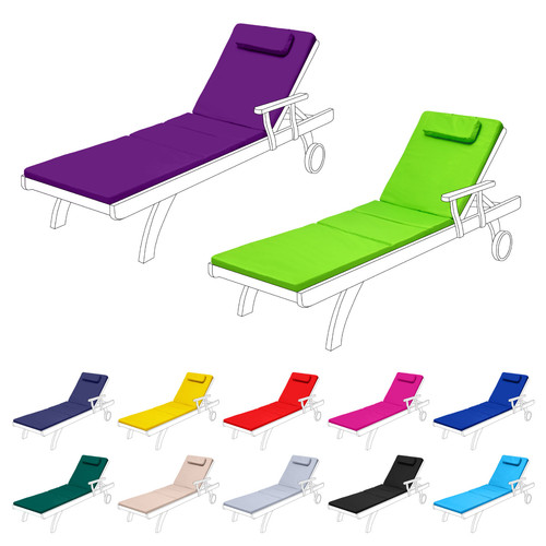 Outdoor sun lounger cushions - sun,