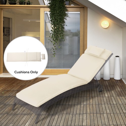 Garden sun lounger - garden, cushion