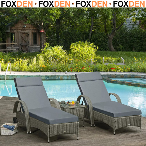 Set sun lounger - 2, cushions